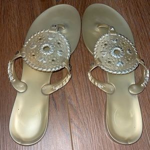 Gold Georgica Jelly Jack Rodger Sandal